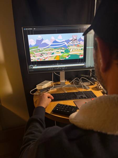 Louer studio d’animation 2D ou stop motion avec banc-titres et stations MAC dédiées, que vous soyez à Paris, Toulouse, Montpellier ou en Occitanie