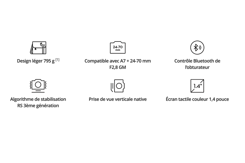 Stabilisateur DJI Ronin RS3 Mini