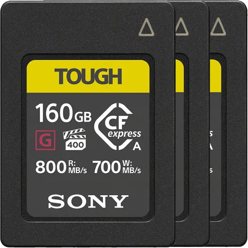 3 Cartes mémoire Sony 160GB CFexpress Type-A TOUGH